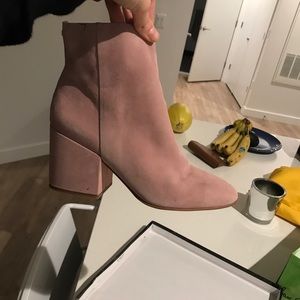 Sam Edelman millennial pink ankle booties